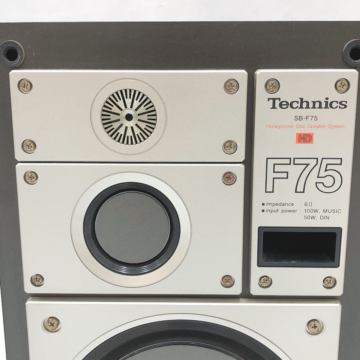 音出しOK Technics 平面スピーカー ペア SB-F75 3way テクニクス 3 