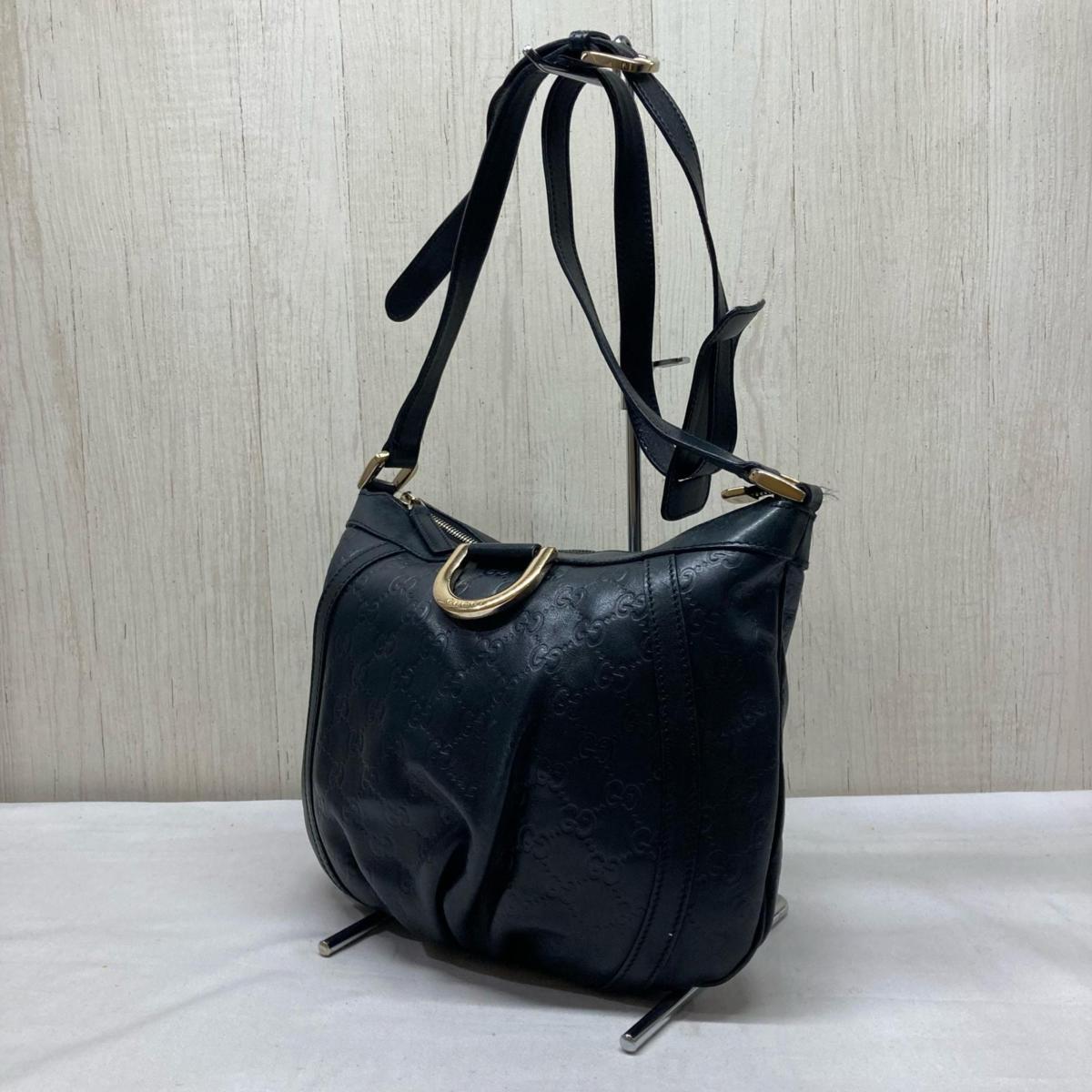 ライブ写真「8」 GUCCI グッチ 203257 GG柄 アビーライン シマレザー ショルダーバッグ