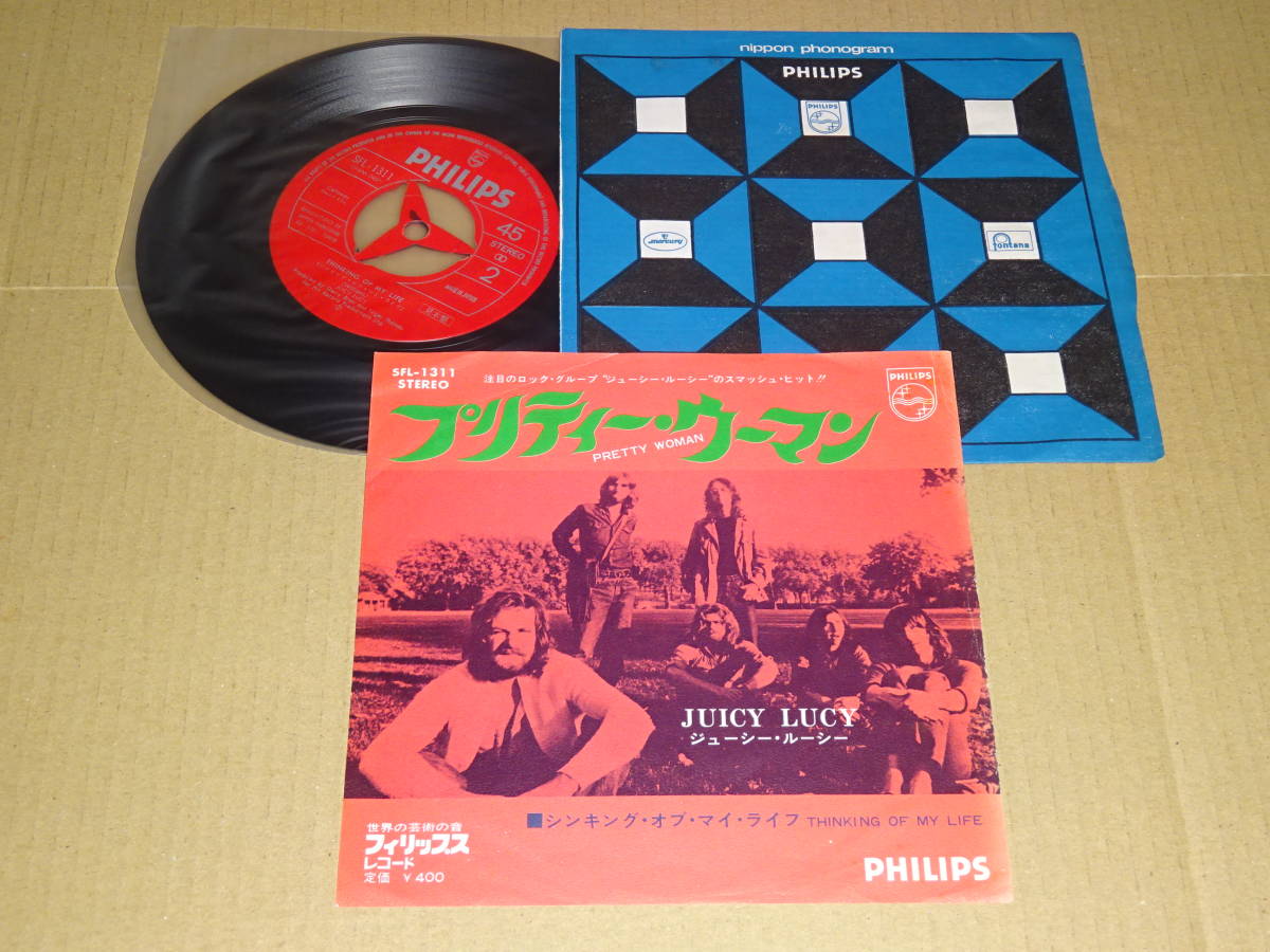大人気，HOT ジューシー ルーシー プリティー ウーマン / シンキング オブ マイ ライフ 1971年国内初回シングル 見本盤 赤ラベル(J)｜売買されたオークション情報、yahooの商品情報をアーカイブ公開 - オー J