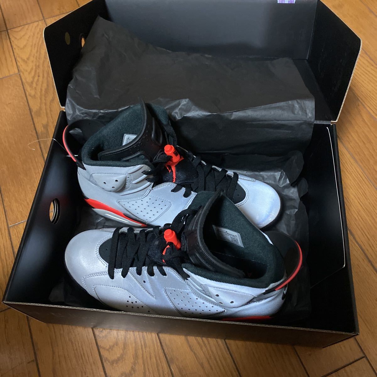 ☆ NIKE AIR JORDAN 6/ナイキ エアジョーダン 6 レトロ リフレクション 27.0cm 0 JORDAN AIR スニーカー FARFETCH “White