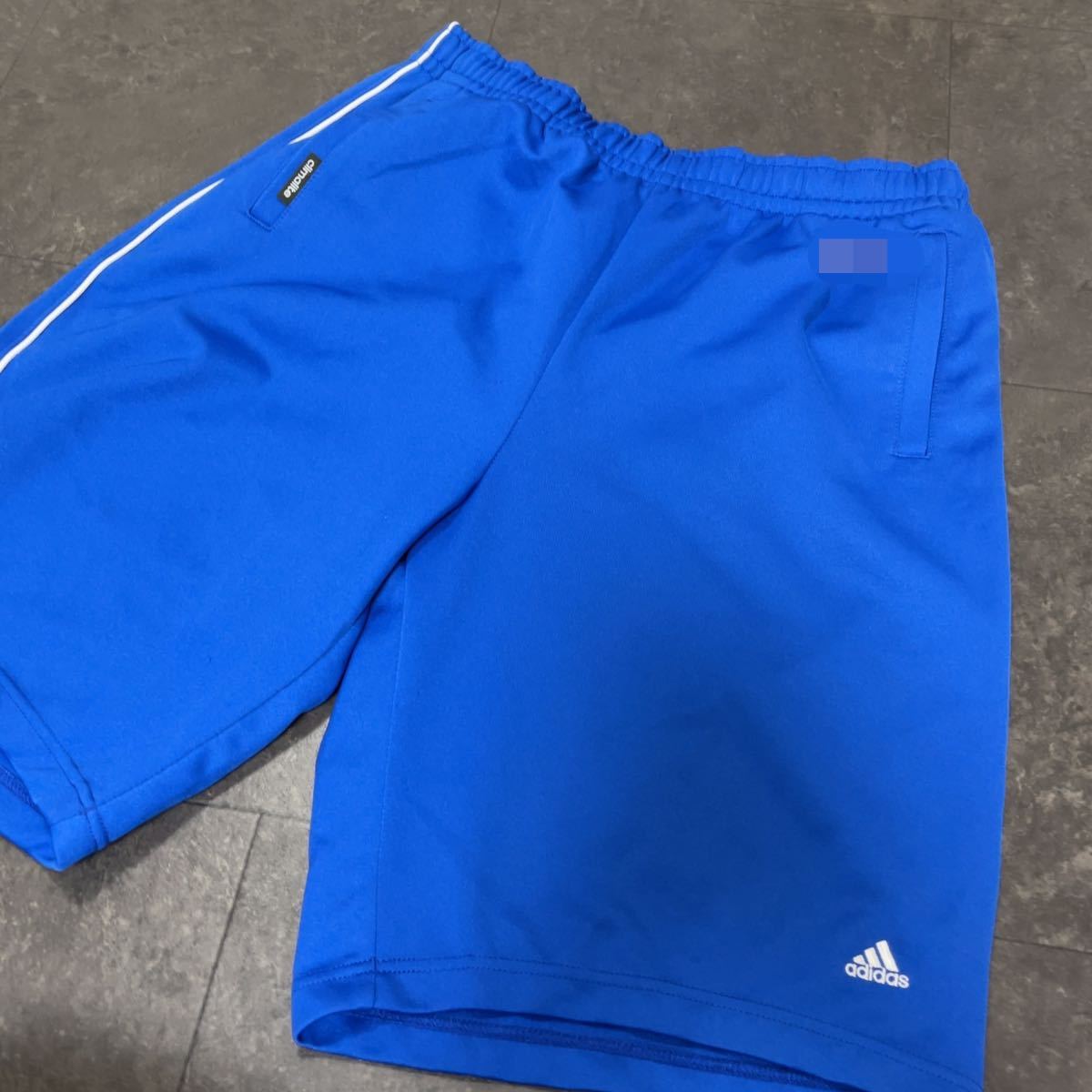岡崎城西ジャージ上下セット ハーフパンツ3点 adidas 青色 メンズ ウエア コスプレ衣装 愛知 ☆ 安城学園 岡崎城西 体操着 ジャージ上下 Tシャツ