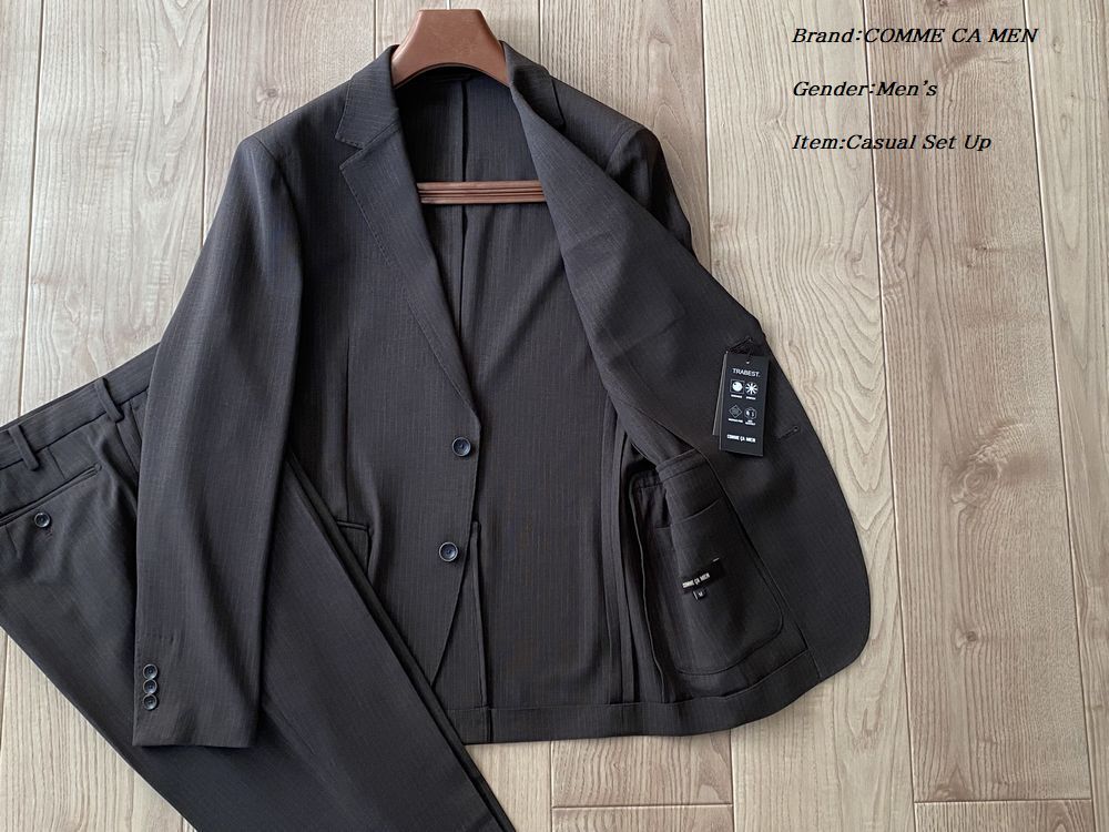 新品 COMME CA MEN コムサメン【TRABEST/トラベスト】ピンストライプ 