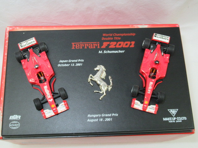 BBR　F1 　World 　Champion 　2001 M.Schumacher　フェラーリ　シューマッハ　ケース割れ