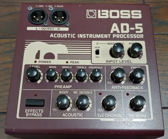 BOSS AD-5 アコースティックギタープロセッサー プリアンプ/DI BOSS AD