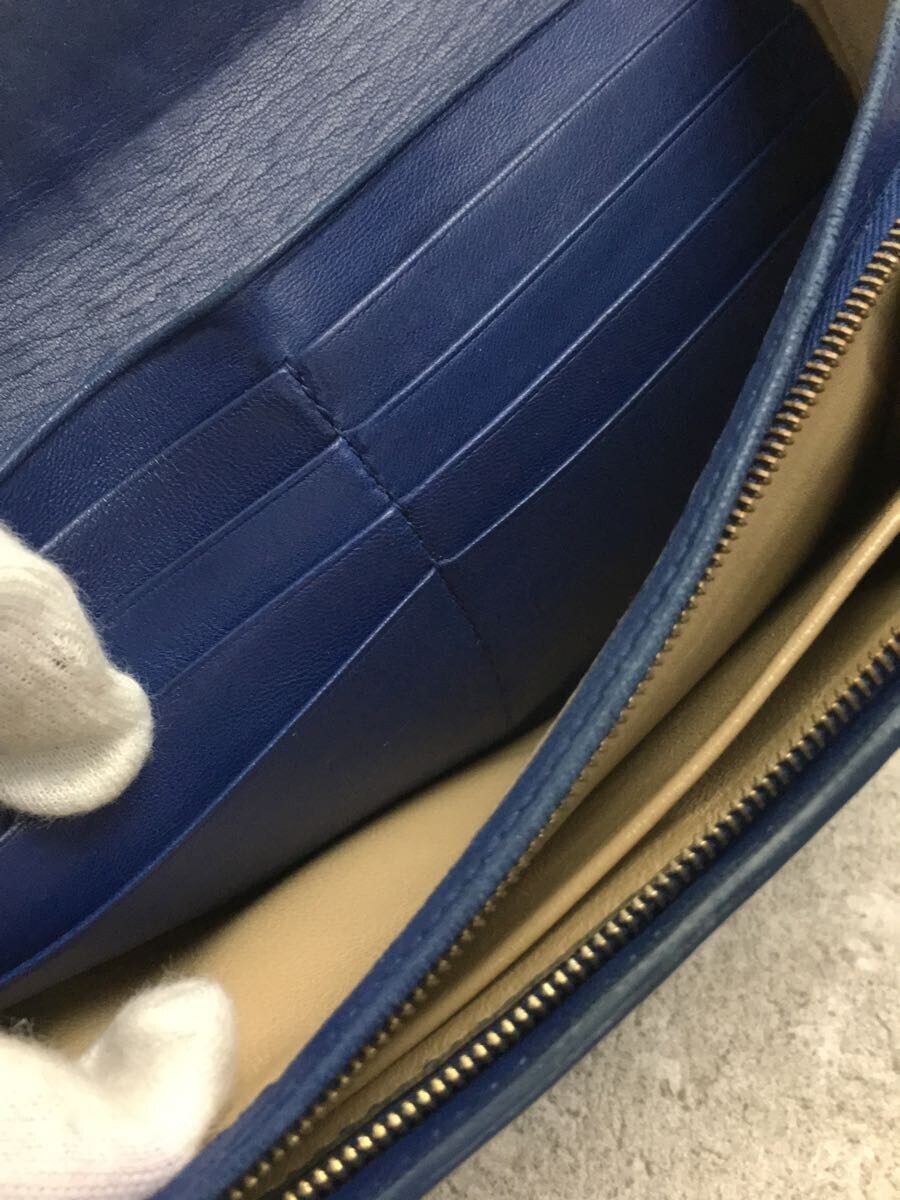 BOTTEGA VENETA◆長財布/レザー/BLU/150509 ボッテガヴェネタ BOTTEGA VENETA ボッテガヴェネタ&frasl;長財布&frasl;茶 ブラウン&frasl;レザー レディース