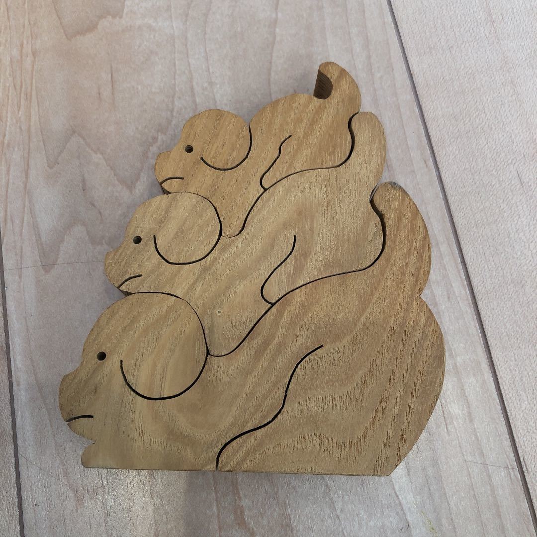 組み木 組み木パズル 小黒三郎 親子犬 知育玩具 木製 動物パズル 知育玩具 売買されたオークション情報 Yahooの商品情報をアーカイブ公開 オークファン Aucfan Com