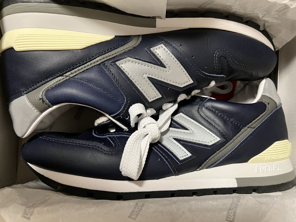 USA製 New Balance M996NCB レザー NAVY 26.5cm 定価33,000円 