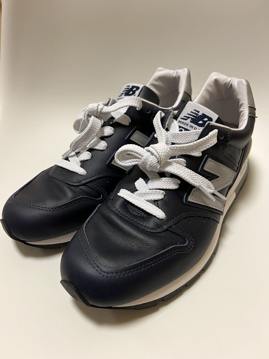 USA製 New Balance M996NCB レザー NAVY 26.5cm 定価33,000円 