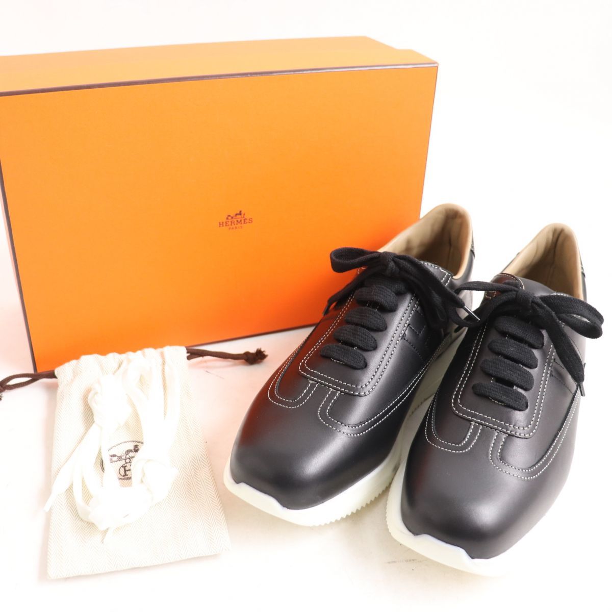 未使用品□伊製 HERMES エルメス 2019年 クイック Hロゴエンボス