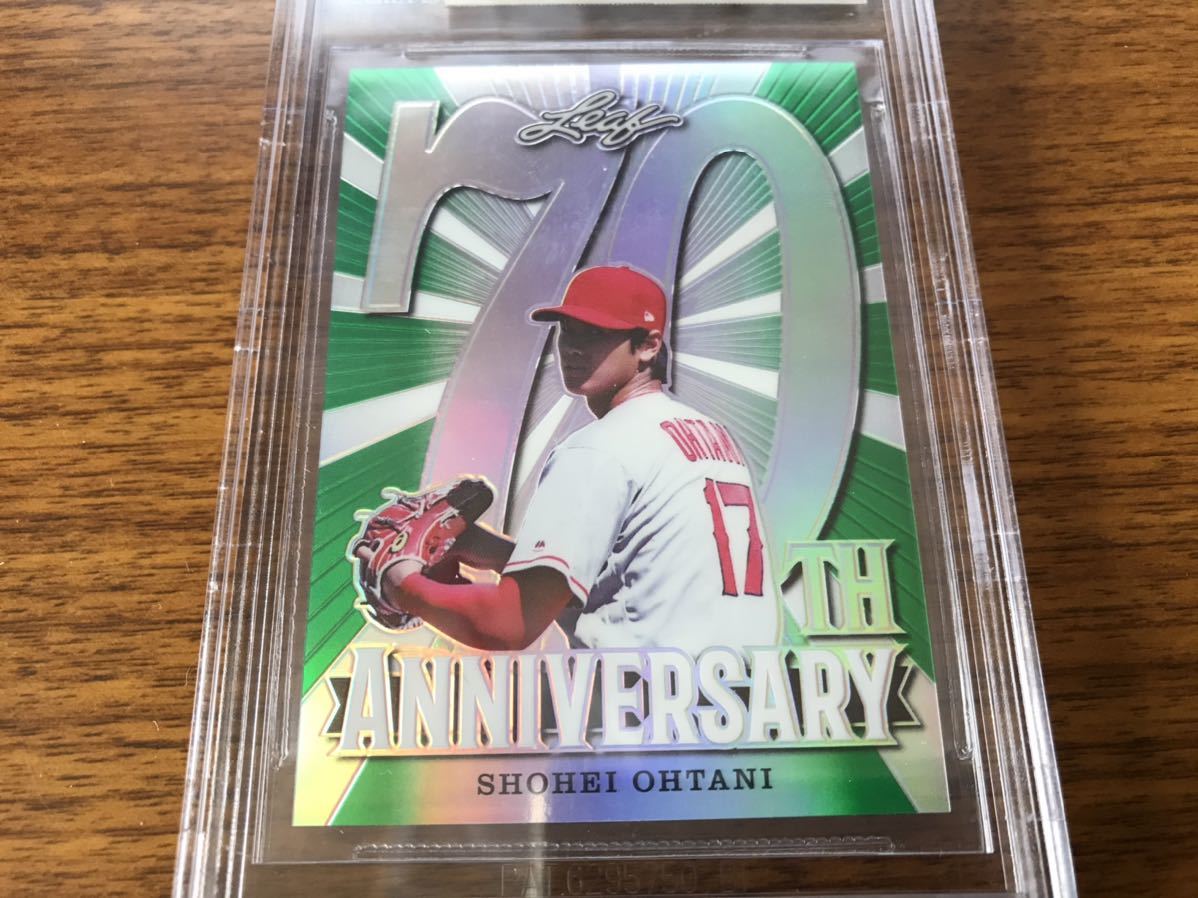 鑑定済!!10枚限定!!大谷翔平 MLB ルーキーカード 2018 LEAF 70TH 