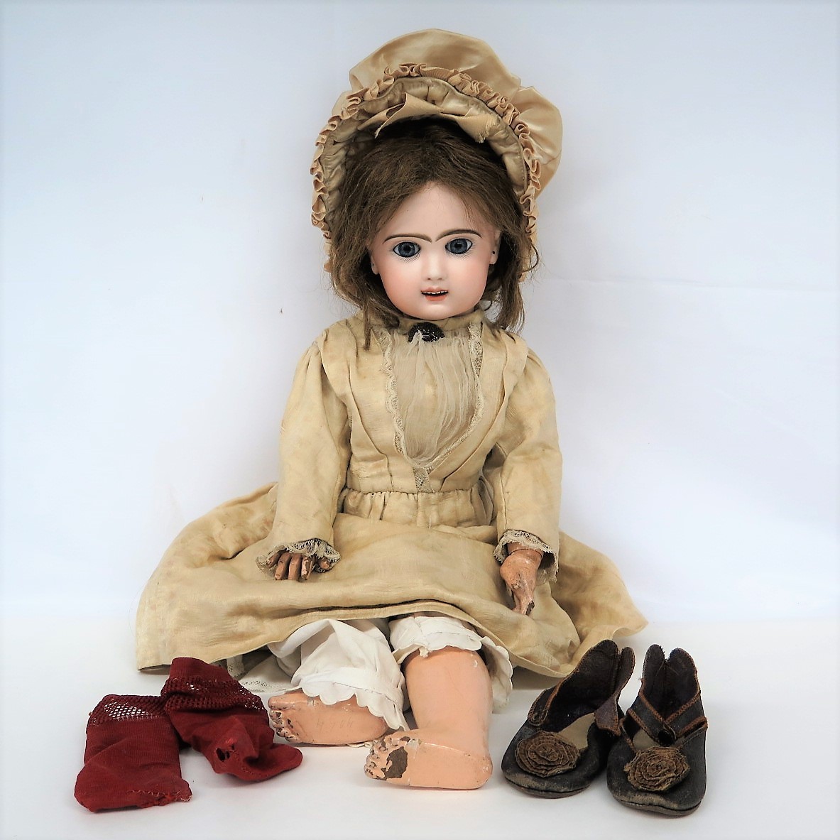 1円～ ビスクドール TETE JUMEAU テテ・ジュモー 9 約52cm/BEBE JUMEAU