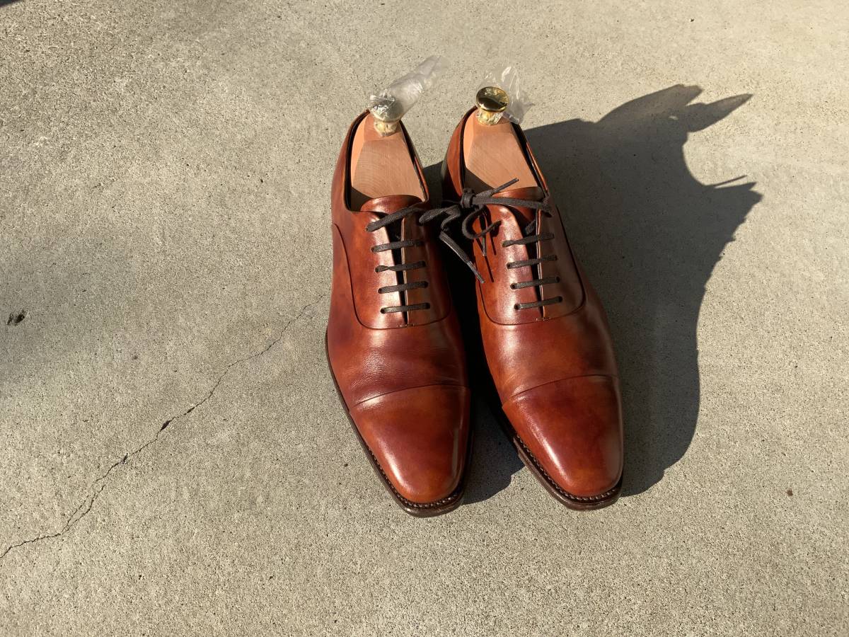 ペルフェット PERFET 革靴 ビジネスシューズ ストレートチップ 内羽根 茶 ブラウン 6(25.5cm)｜売買されたオークション情報、yahooの商品情報をアーカイブ公開 - オークファン 25.5cm