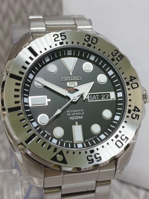 新品 SEIKO5 セイコー5スポーツ 自動巻き 機械式 腕時計 カレンダー