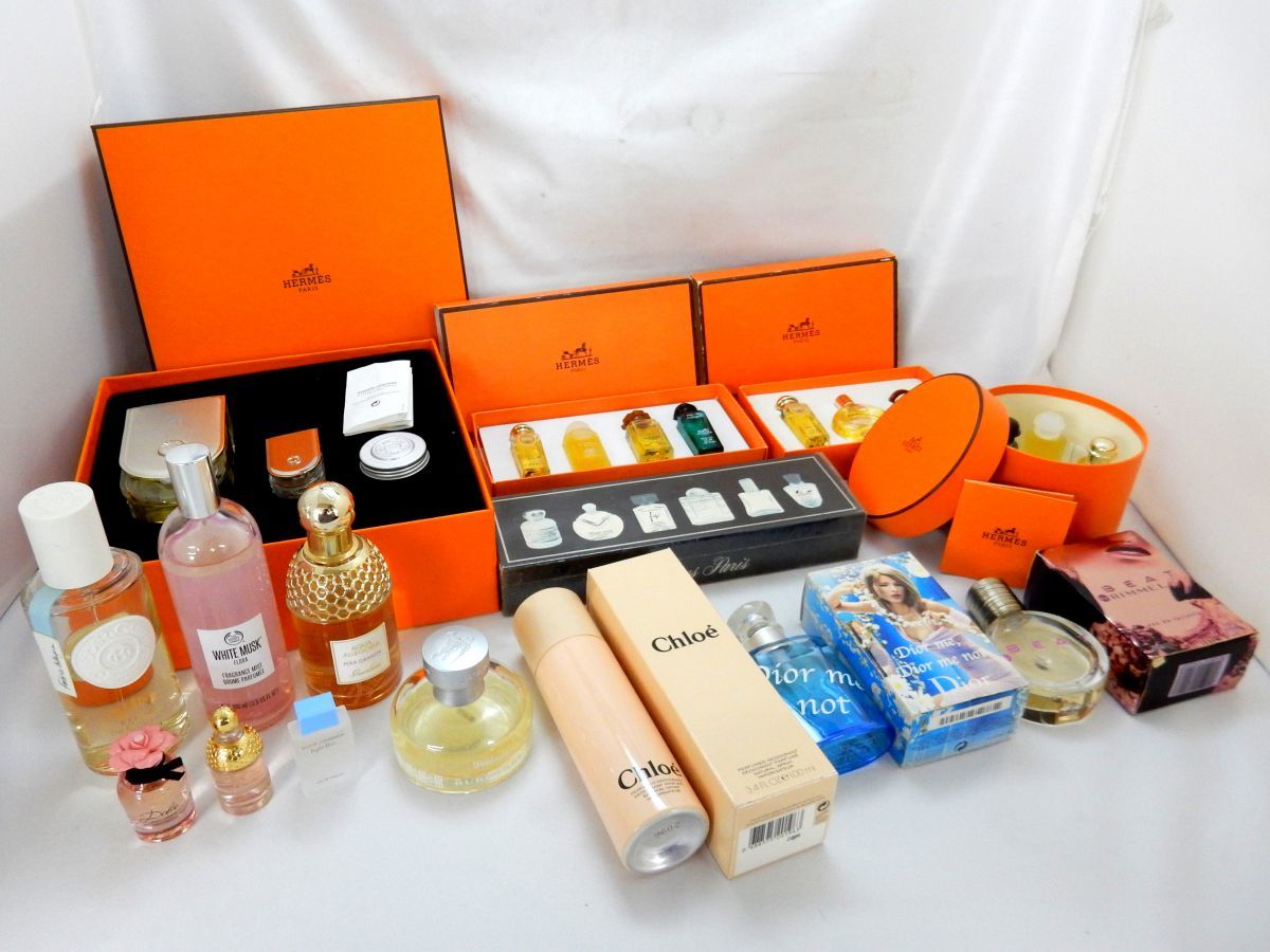 香水 エルメス HERMES まとめ売り 1円～ ゲラン フェンディ フェラガモ