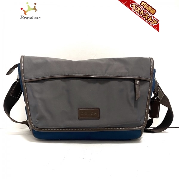 1円 □美品□ COACH コーチ F70695 ナイロンキャンバス ショルダー 