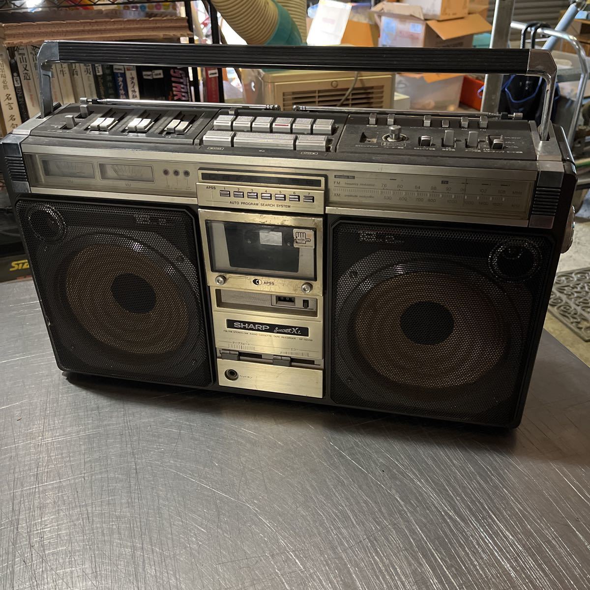 SHARP GF-505SB ラジオ付ステレオテープレコーダー 本体 レトロ r2900 レトロ SHARP GF-505SB シャープ ラジオ付ステレオテープ