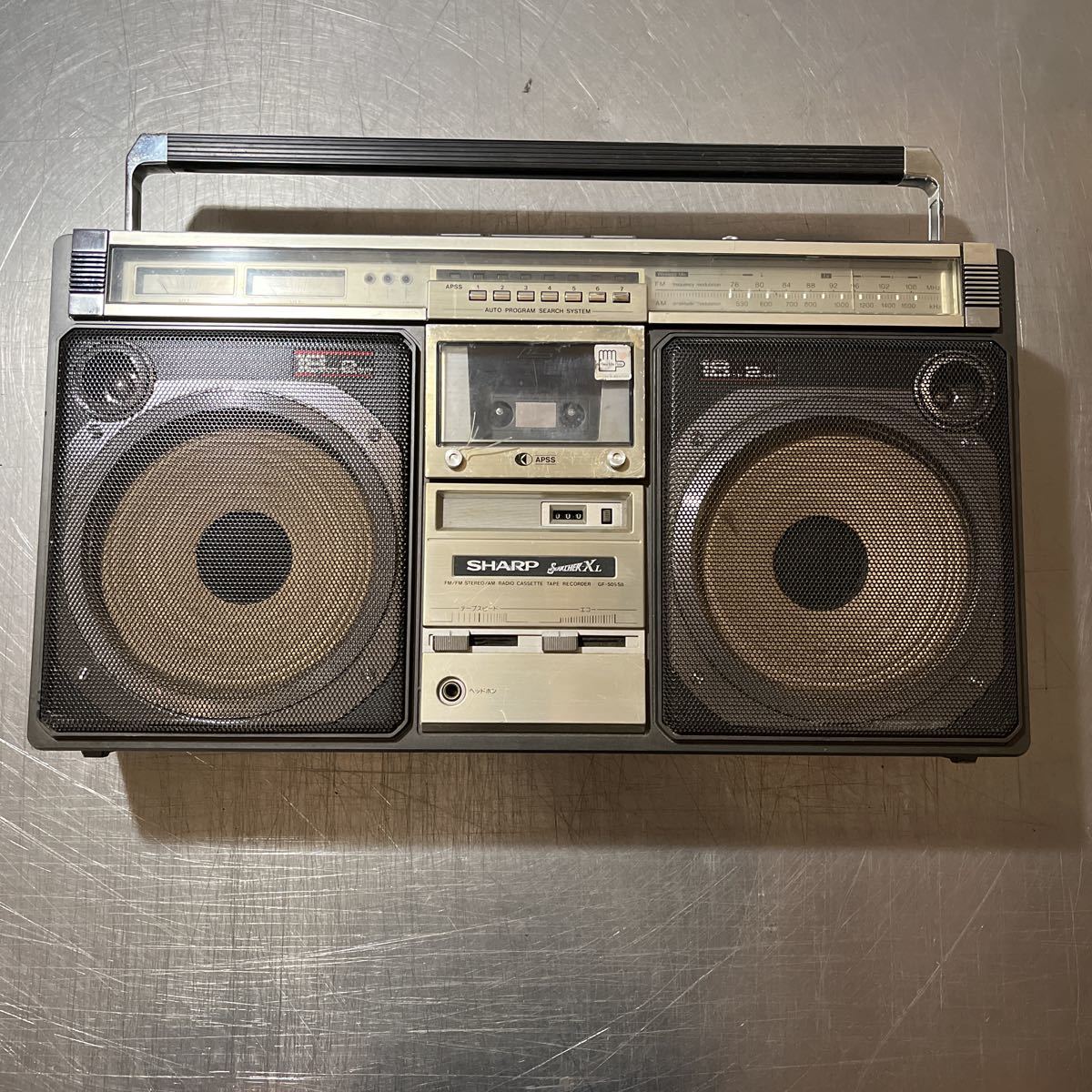 r2900 レトロ SHARP GF-505SB シャープ ラジオ付ステレオテープ