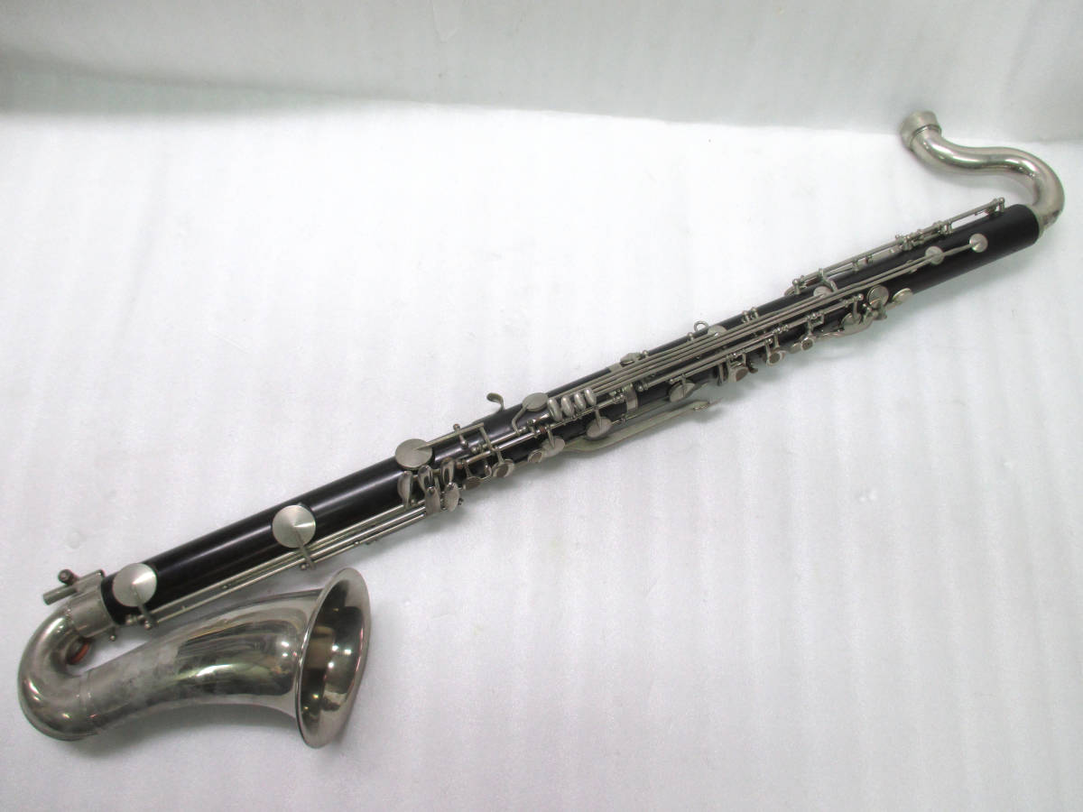 楽器・機材 ノブレ バスクラリネット本体 木製 ケース付き ジャンク品