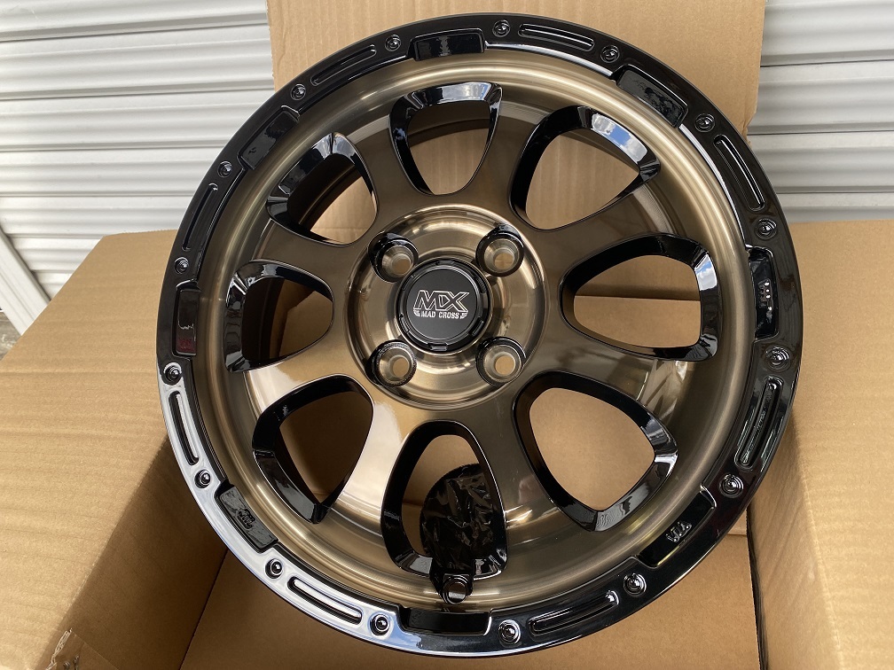 即納 マッドクロスグレイス 15インチ4.5J+45 4H100 ホイール4本セット