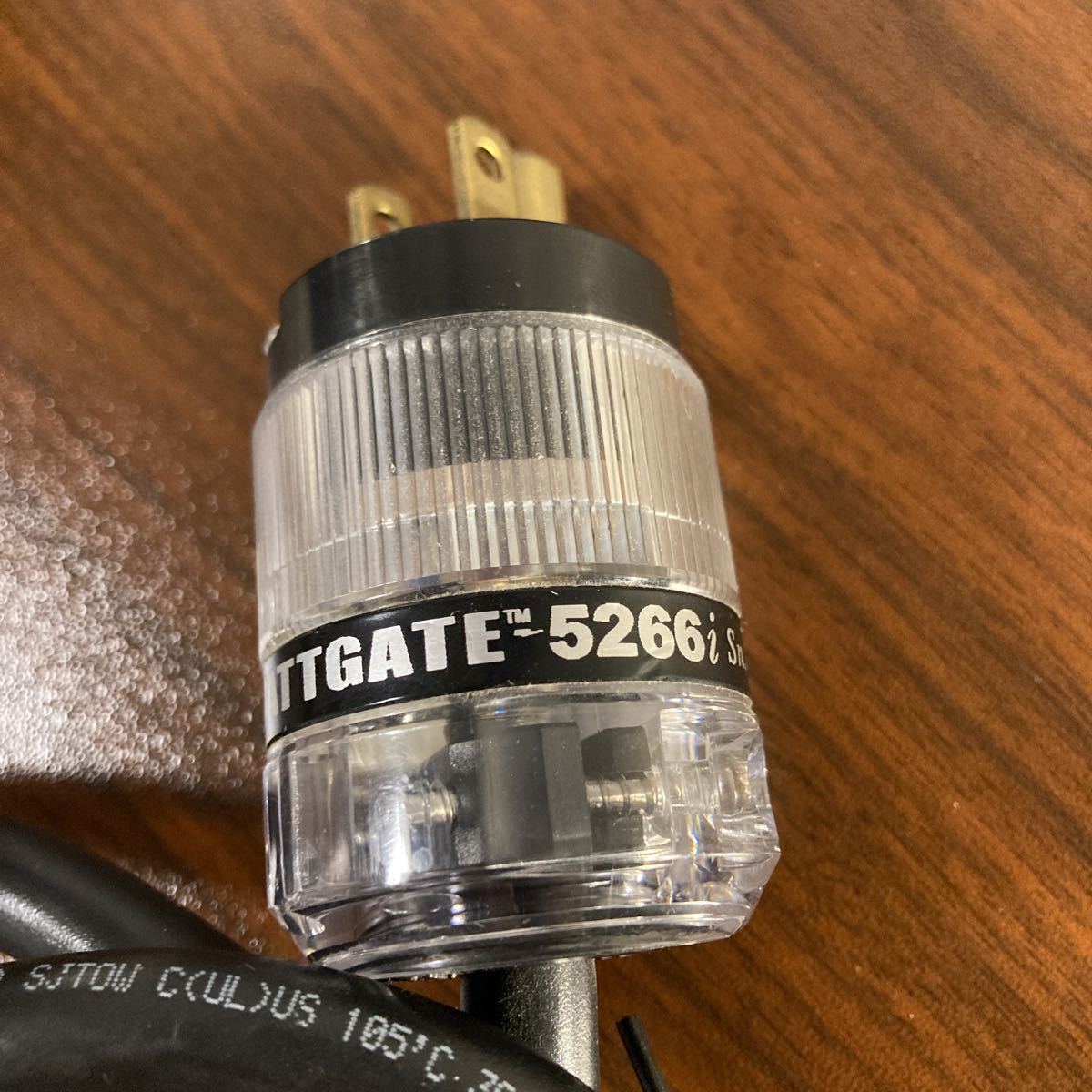 プロケーブル (WATTEGATE) シールド電源ケーブル 透明プラグ 2m PRO