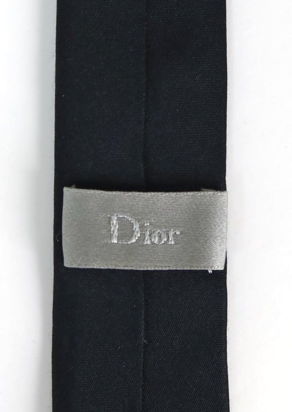 Dior Homme ディオールオム Bee 蜂 刺繍 ナロー シルク ネクタイ b3793