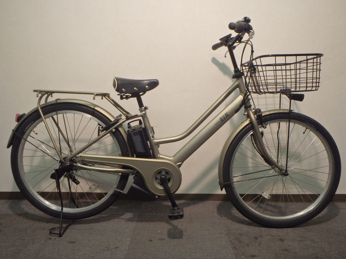 電動アシスト自転車 1円売切り!!2021年5月!! ヤマハPAS RIN 完全屋内 