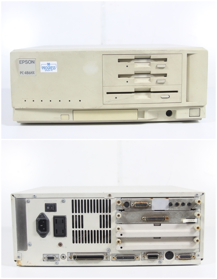 ○ EPSON PC-486HX PC486HX3 93年製 旧型PC 本体 レトロ エプソン