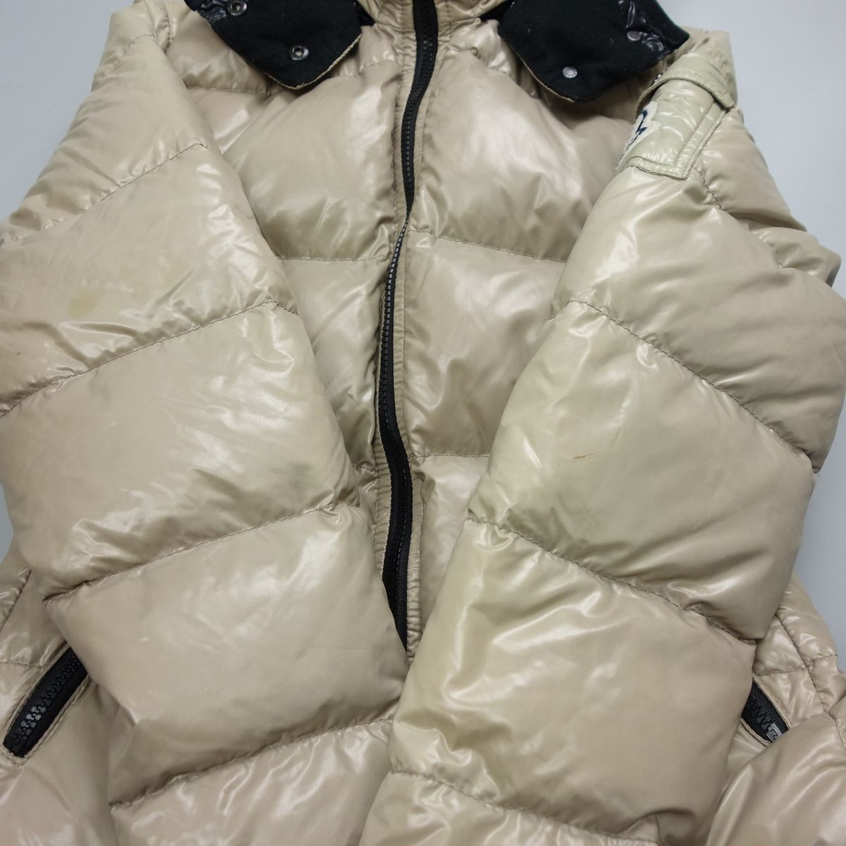 1円 モンクレール Moncler BADIA バディア デカワッペン フード着脱式 