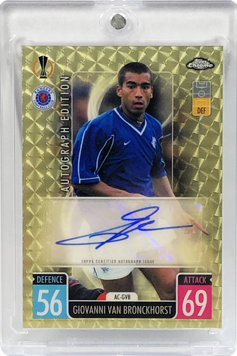ファンブロンクホルスト Van Bronckhorst Rangers 21 22 Topps Chrome Match Attax Autograph Superfractor 直筆サイン 1 1 シングルカード 売買されたオークション情報 Yahooの商品情報をアーカイブ公開 オークファン Aucfan Com