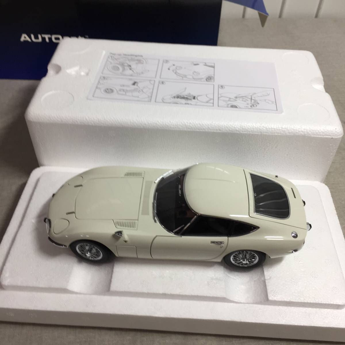 ジャンク品 AUTOart 1/18 トヨタ 2000GT ワイヤースポークホイール 