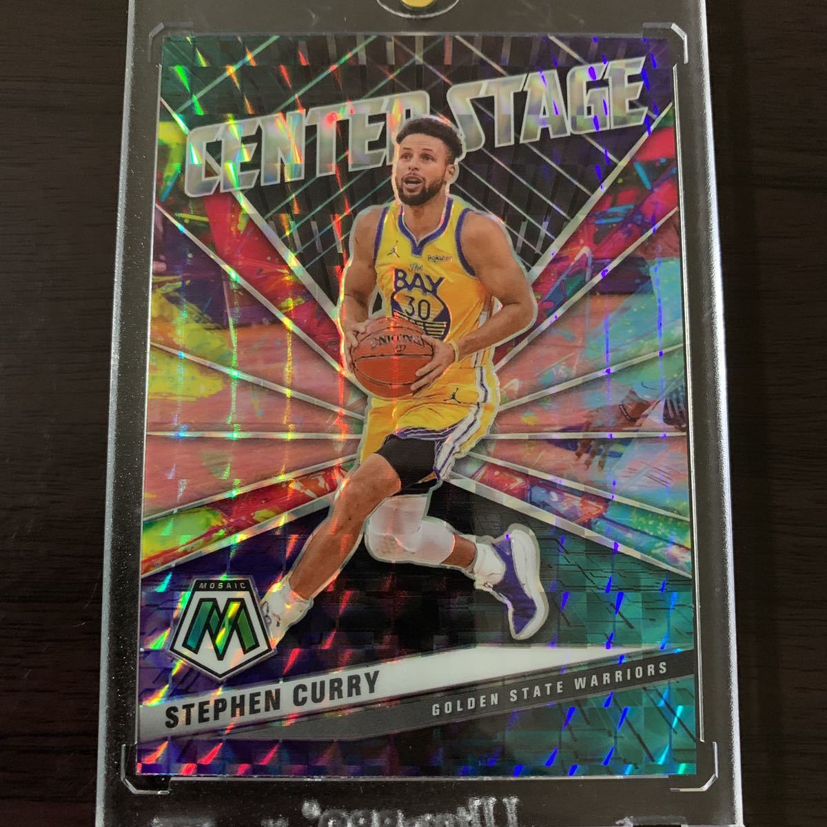 Stephen Curry 2020-21 Panini Mosaic Center Stage Prizm ステフィン