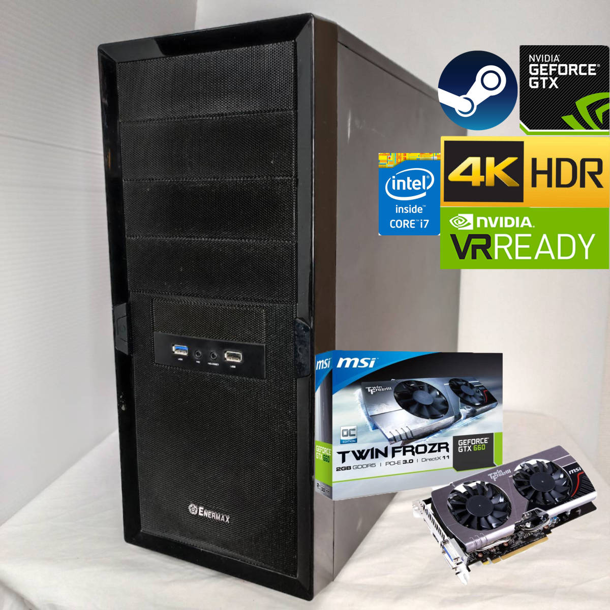 ゲーミングPC core i7 GTX950搭載 Core i7 : ゲーミングPC デスクトップPC 16GB MB-H Mate NEC 魔改造