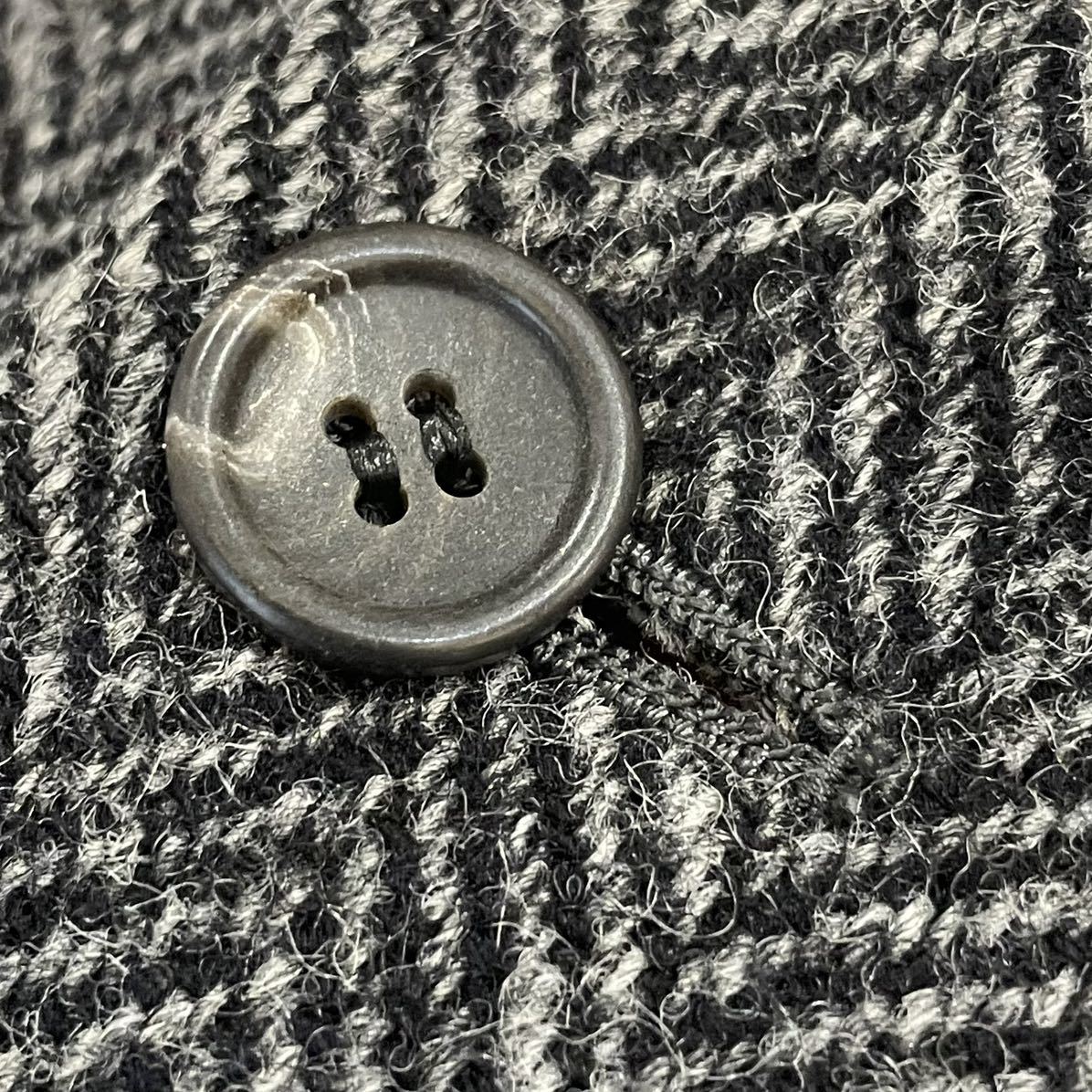 AB5　ニューヨーカー　ハリスツイード　ヘリンボーン　シングル　テーラード　2B 美品!!NEWYORKER HarrisTweed ニューヨーカー ハリスツイード