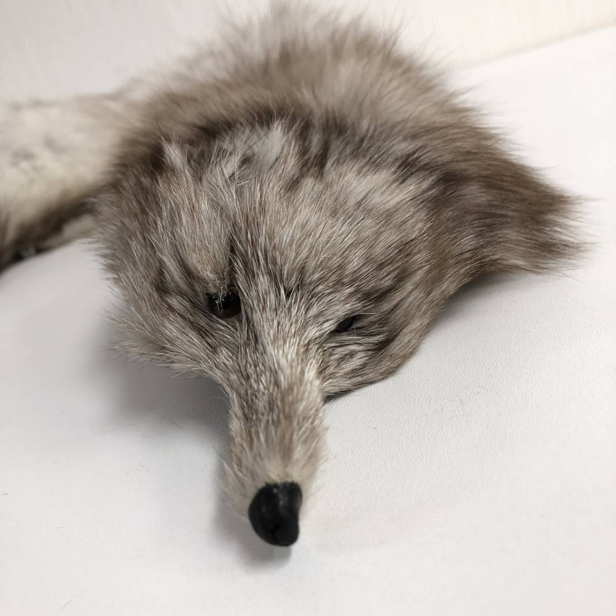 いたち ファー 毛皮 マフラー ショール えりまき イタチ 顔つきティ 