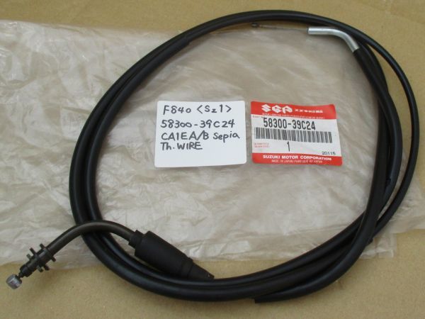  F0840 委託 NOS セピア CA1EA/CA1EB スロットルワイヤー No.58300-39C24 スズキ純正 撮影前 AF50M AF50ZZL アクセルワイヤー(スズキ用)｜売買されたオークション情報、yahooの商品情報をアーカイブ公開 - オ スズキ用