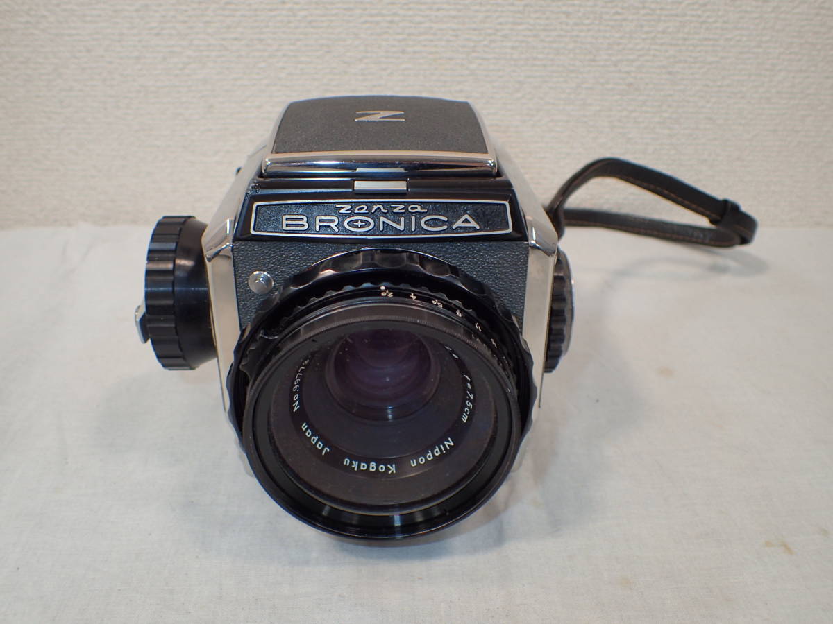 432☆ゼンザブロニカ Zenza BRONICA NIKKOR-P 1:2.8 f=7.5cm/1:4 f
