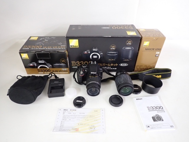 Nikon ニコン D3300 18-55mm 55-200mm ダブルズームキット デジタル 