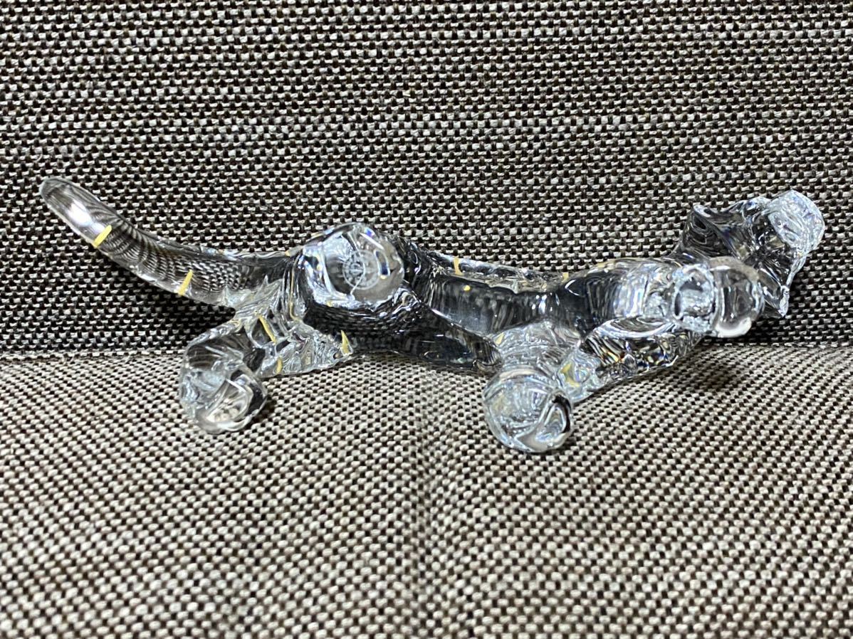 新品同様 バカラ トラ 虎 クリスタル ガラス 置物 干支 ディスプレイ