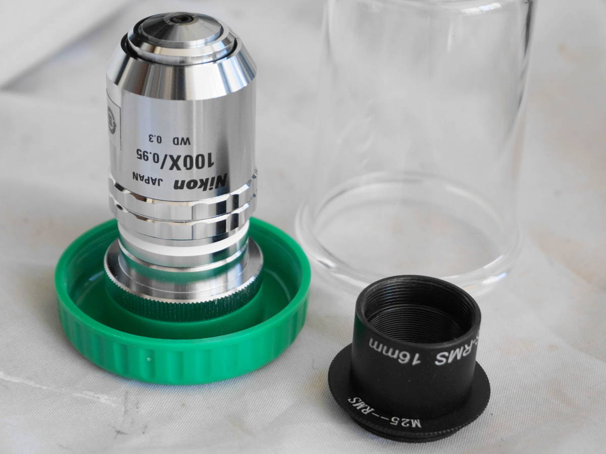 Nikon 対物レンズ CF Plan 100X/0.95 ∞/0 EPI WD 0.3 ねじ径20→25 