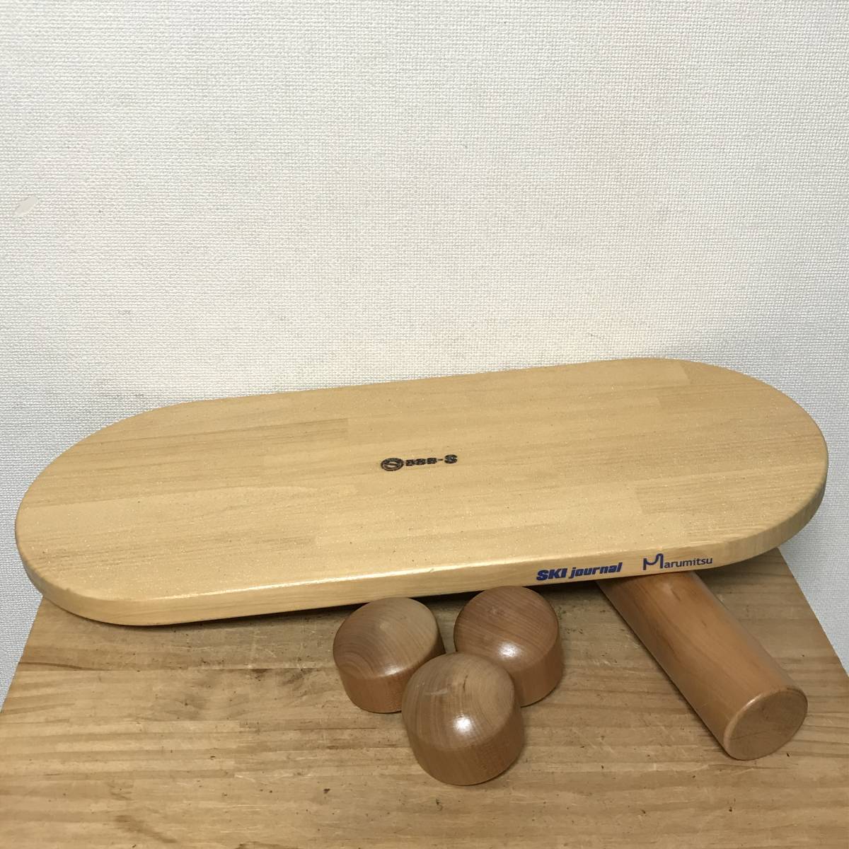 超美品◇レア◇Marumitsu SKI journal 木製バランスボード 体幹 