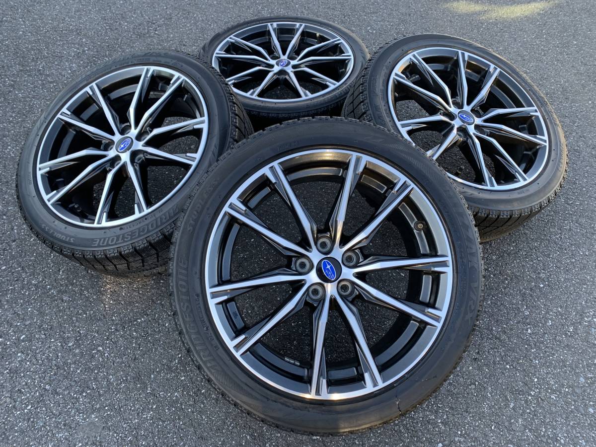 ホイール付タイヤ4本セット SUBARU 17×7JJ+48 215/45/17 PCD100