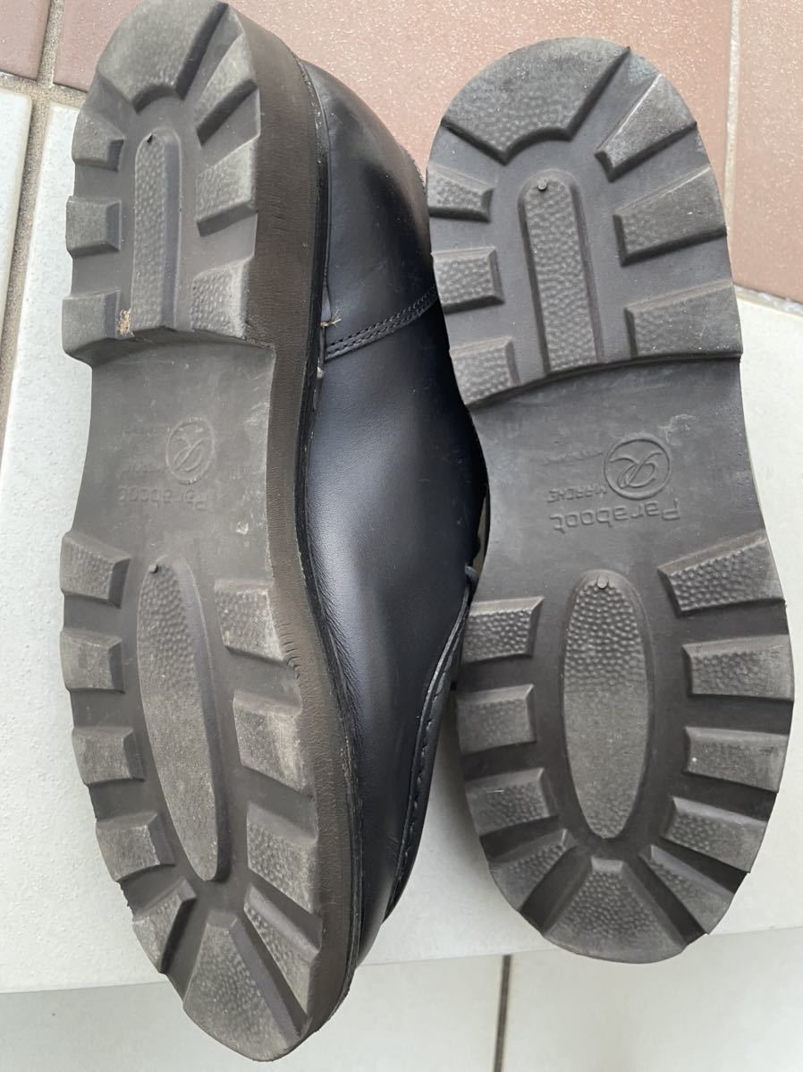 パラブーツ Paraboot ミカエル 白黒パンダカラー 希少ブロック体ロゴ 
