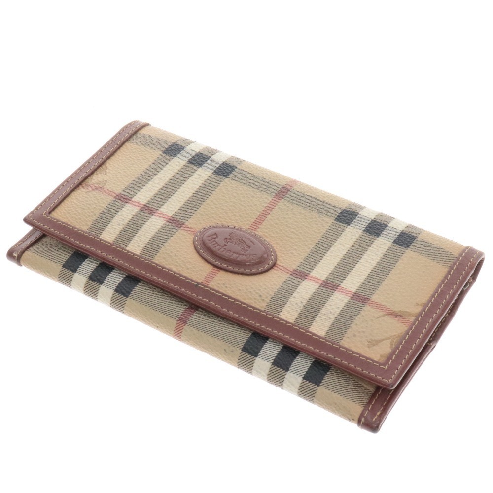 セール，お買い得 BURBERRY バーバリー 長財布 二つ折り ノバチェック レザー メンズ ベージュ ブラウン(服飾小物)｜売買されたオークション情報、yahooの商品情報をアーカイブ公開 - オークファン 服飾小物
