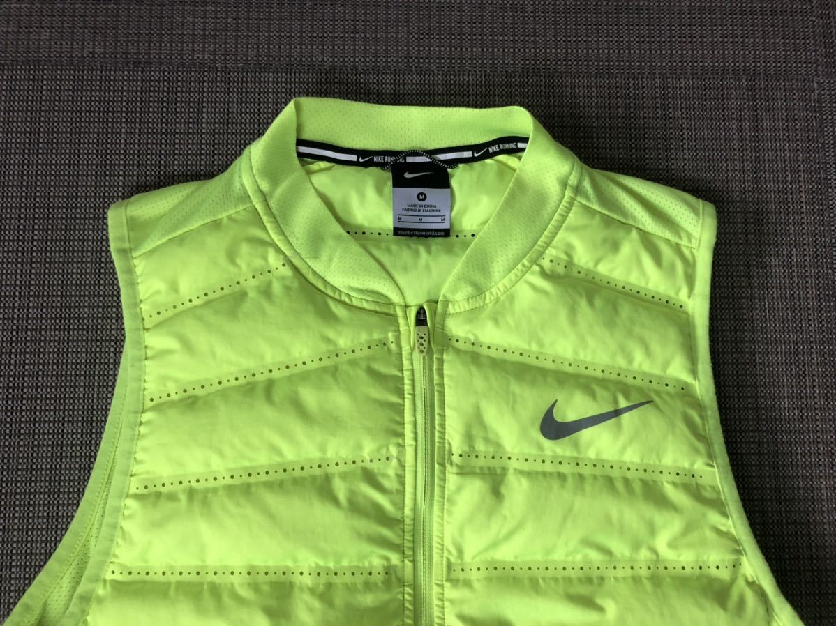 中古】NIKE エアロロフトベスト メンズM イエロー ナイキ ランニング