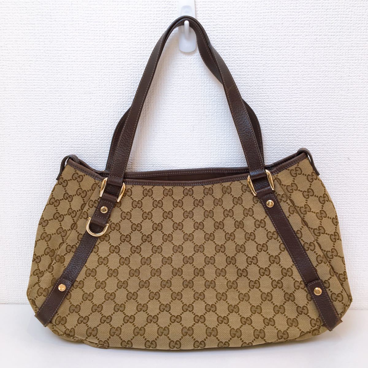 中古】GUCCI グッチ ショルダーバッグ GG柄 アビー キャンバス 