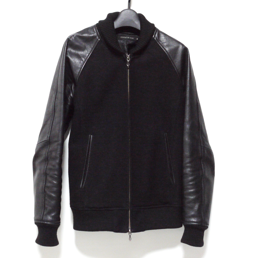最新作，正規品 GOSTAR DE FUGA ゴスタール ジ フーガ メンズ 44 ウール レザージャケット スタジャン(Sサイズ)｜売買されたオークション情報、yahooの商品情報をアーカイブ公開 - オークファン スタジアムジャンパー