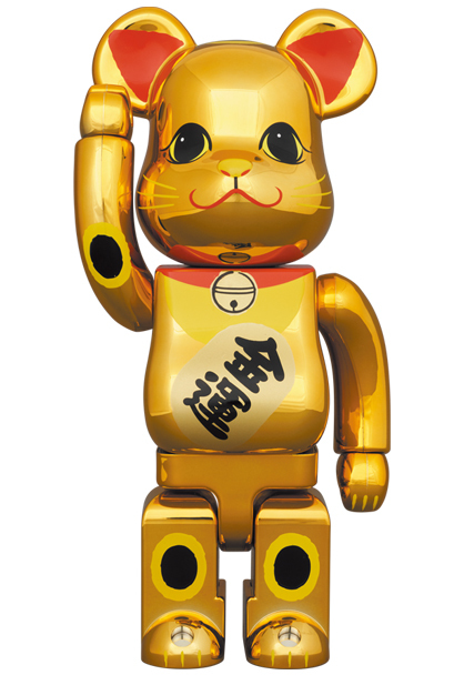 最新作，爆買い 即納 BE@RBRICK 招き猫 金運 金メッキ 参 400％(キューブリック、ベアブリック)｜売買されたオークション情報、yahooの商品情報をアーカイブ公開 - オークファン キューブリック、ベアブリック