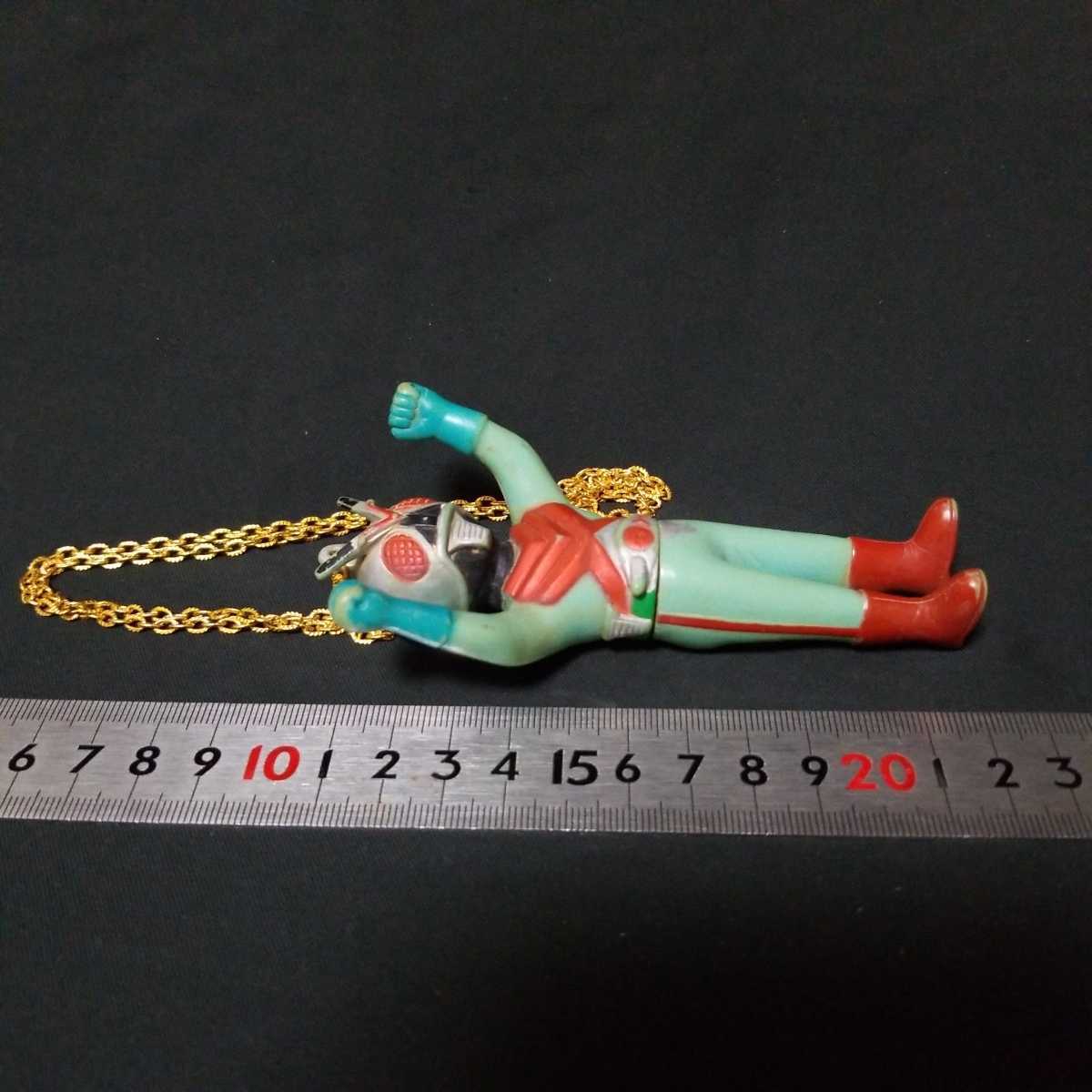 当時物　ポピー　仮面ライダーペンダント 当時物 ポピー 仮面ライダー X エックス ペンダント 11.7cm(ソフビ