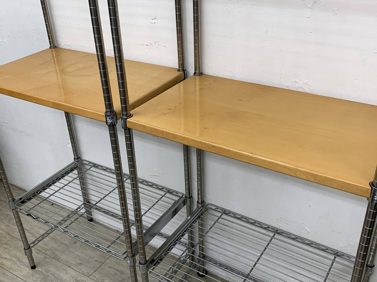 0116-03y☆HOME ERECTA ホームエレクター 2台まとめて 引き出し メタル