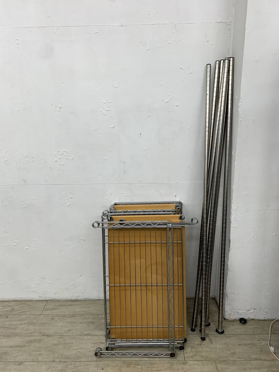 0116-03y☆HOME ERECTA ホームエレクター 2台まとめて 引き出し メタル